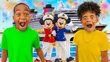 SURPRISING KIDS WITH A DISNEY CRUISE TO VISIT MICKEY MOUSE ❤️ | The Prince Family Clubhouse