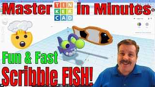 A Fun & Fast Tinkercad Scribble Fish | How cool will yours be