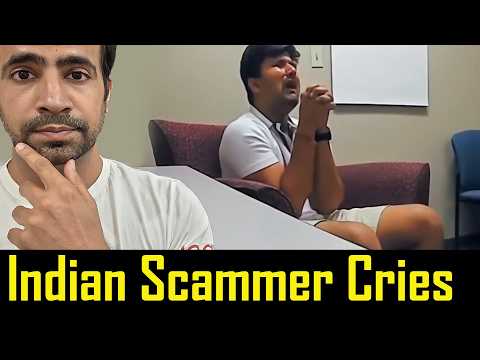 Indian Scammer Cries and Begs for Mercy when got Caught