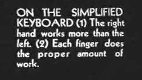 Dvorak keyboard touchtyping theory