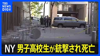 男子高校生が銃で頭など撃たれ死亡　トラブルの仲裁入り銃撃　ニューヨークの人気ショッピングエリア｜TBS NEWS DIG