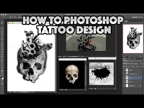 HOW TO PHOTOSHOP A TATTOO DESIGN