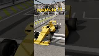 Как Далеко Прыгнет Formula F1? 😯 Beamng Drive #Shorts