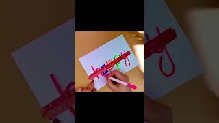 Happy Birthday Diy Card #Shorts #Satisfying #Art #Youtubeshorts