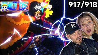 GECKO MORIA VS BLACK BEARD | ONE PIECE | 917 - 918 | Reaction & Discussion
