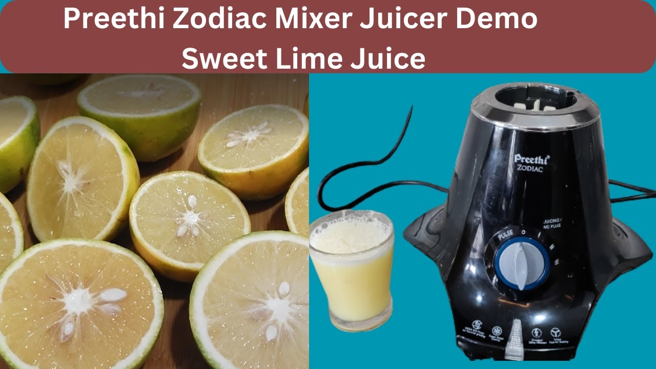 How to make Sweet Lime Juice in preethi zodiac mixer|preethi zodia demo|citrus press|WorldofBharathi