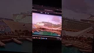 liberty of the seas departing in Nassau with cruise horn part 4