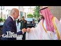 Joe Biden fist bumps Mohammed bin Salman during visit to Saudi Arabia