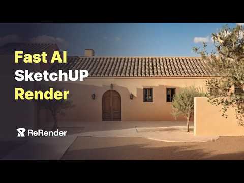 【SketchUp + ReRender AI 】3D model Rendering