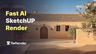 【SketchUp + ReRender AI 】3D model Rendering
