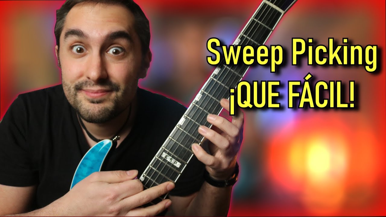 APRENDE a TOCAR SWEEP PICKING (tutorial Completo) 🎸 Ejercicios de GUITARRA ELÉCTRICA