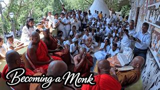 The Powerful Moment a Man Becomes a Buddhist Monk