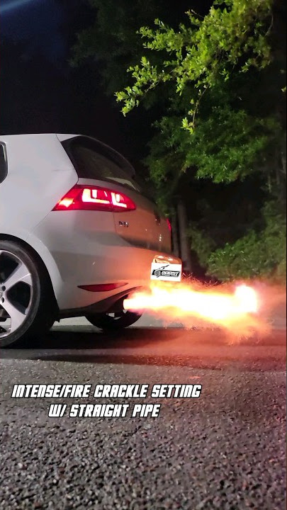 BDT Stage 2 Crackle Pop options Low / Medium/ Intense/flames Stage 2 Mk7 with a custom exhaust