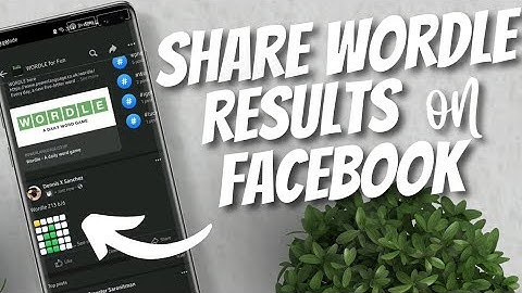 How to share Wordle Results on Facebook