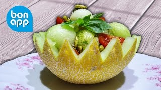 Салат из дыни. Как есть дыню по другому. Салат из дыни. Как есть дыню по другому.