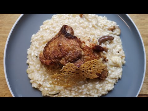 RISOTTO WITH CHICKEN THIGHS & MUSHROOMS | SLICED | STRUGGLE MEALS #8