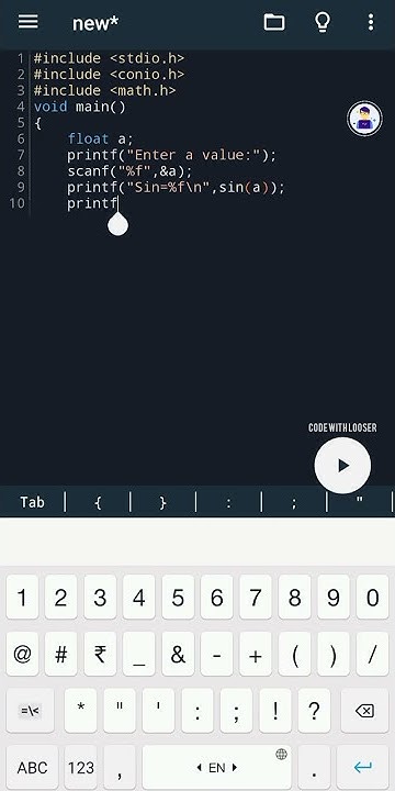 SIN,COS,TAN EXACT VALUE😍|C PROGRAMMING |EASY💕|CODE WITH LOOSER🤓 - YouTube