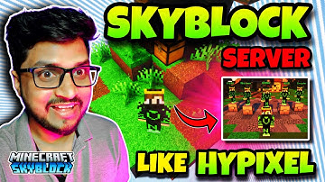 How to Make SkyBlock Server in Aternos | How To Make Hypixel SkyBlock Server in Aternos | JAVA + PE