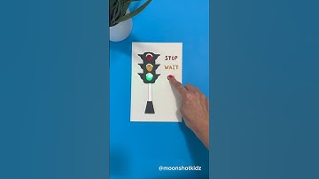 DIY “Traffic light” interactive card. Easy & fun paper electronics project for beginners #papercraft