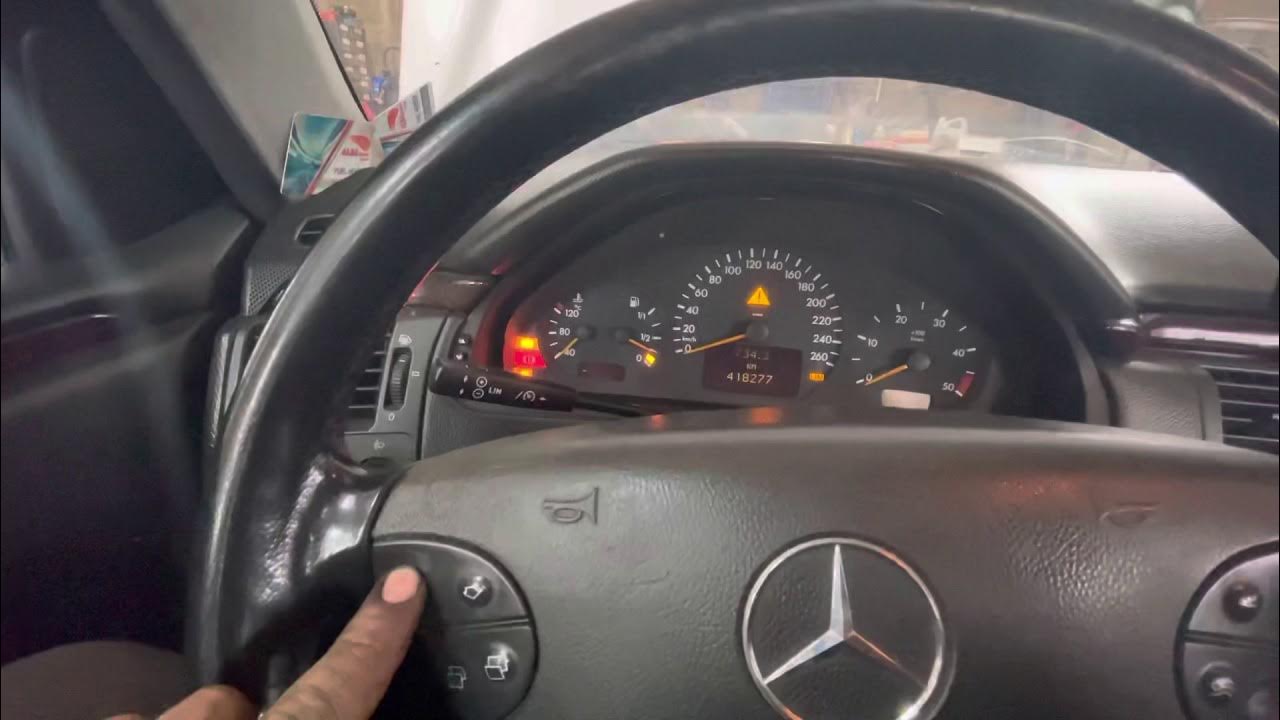 Mercedes w210 service reset(fikja e drites servisit) YouTube