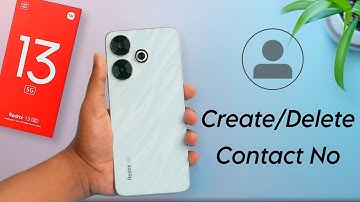 How to Delete Contact Number in Redmi 13 5G | Redmi 13 Sim me Contact Save Kaise Kare