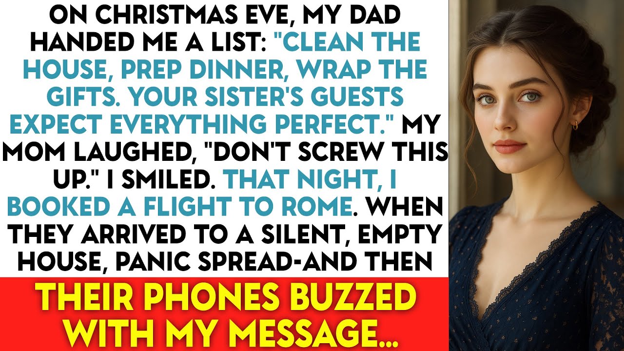 On Christmas Eve, My Dad Handed Me A List: “Clean The House, Prep Dinner, Wrap The Gifts. Your...