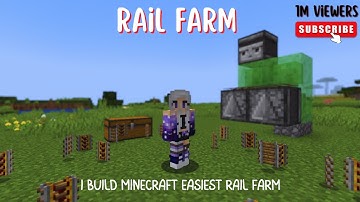 How To Make Rail Farm in Minecraft 1.19+ (GLITCH) | Minecraft Rail Duplicator How To Build Tutorial!