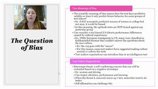 Module 41: Group Differences and the Question of Bias