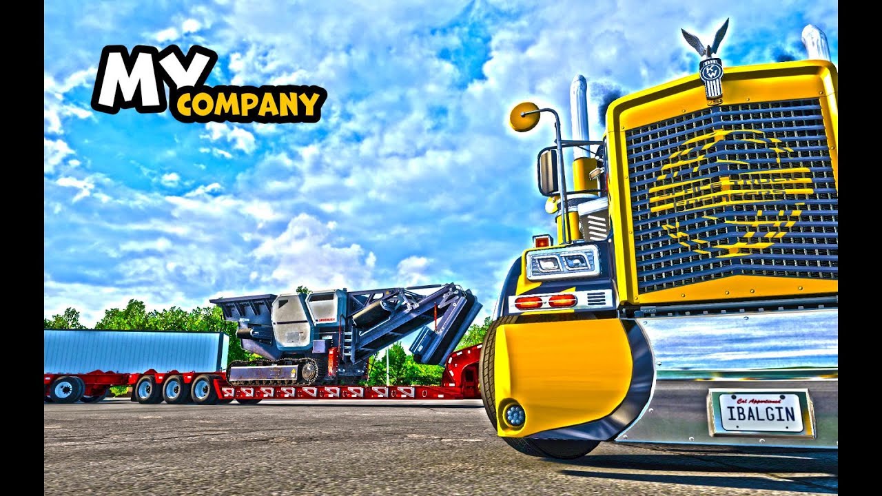American Truck Simulator | Mobile Crusher | Missouri DLC | Kenworth W900 | My Company #97