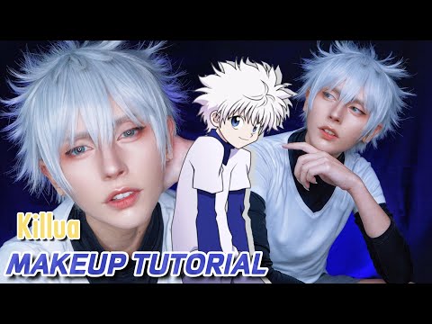 Killua Zoldyck Hunter x Hunter Cosplay Makeup Tutorial | FAKE BLOOD