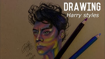 My first art video- Drawing Harry Styles