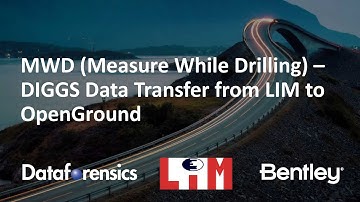 Measure While Drilling - DIGGS to OpenGround