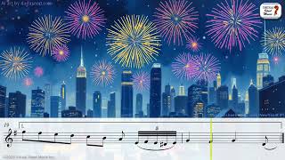 New Year's Eve Song for clarinet - New Year Sheet Music Play-Along