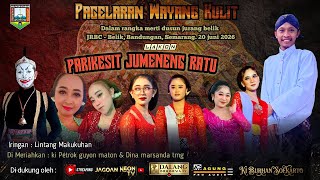 🔴live Streaming wayang kulit - Ki burhan soekarto - PARI KESIT JUMENENG RATU - Live jurang belik
