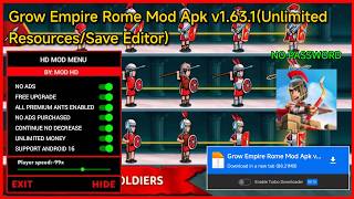 Grow Empire Rome Mod Apk Unlimited Coins And Diamonds Money Gems 2026 Versi Terbaru Hack Download