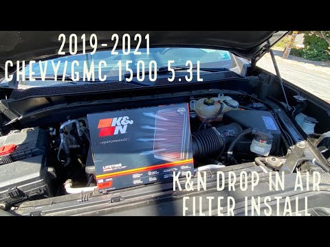 2019-2021 Chevy / GMC 1500 5.3L K&N Drop In Air Filter Install