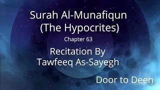 Surah Al-Munafiqun (The Hypocrites) Tawfeeq As-Sayegh  Quran Recitation