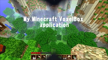 Minecraft Voxelbox video application