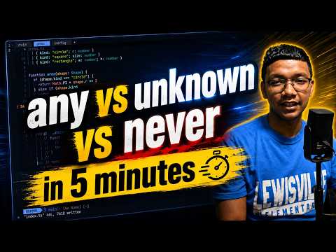 any vs unknown vs never in 5 minutes