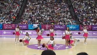 20170828世大運女子籃球銅牌賽「中華台北V.S俄羅斯」下半場節間Vic-Girls啦啦隊表演