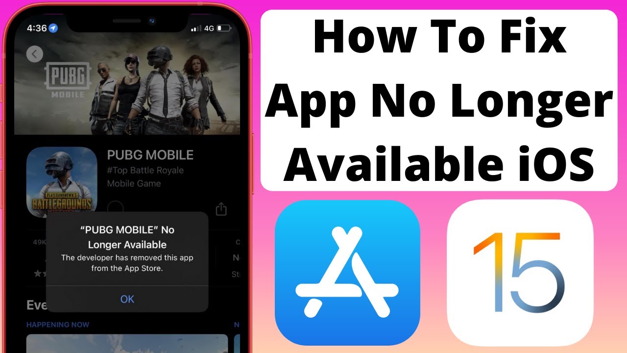 What happens when an app is no longer available in the app store?