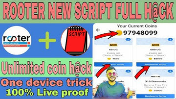 Rooter app coin trick | new script unlimited coin | rooter refer proof 💯 loot app coin Rahultricks🤑