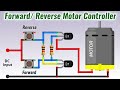 Simple motor controller with Forward Reverse with bc547 transistor