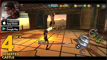 Ninja Ryuko - Shadow Ninja Game DESERTED CASTLE Walkthrough (Android, ios) - Part 4