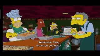 The Simpsons Homer Meal Train Scam At Moes Tavern