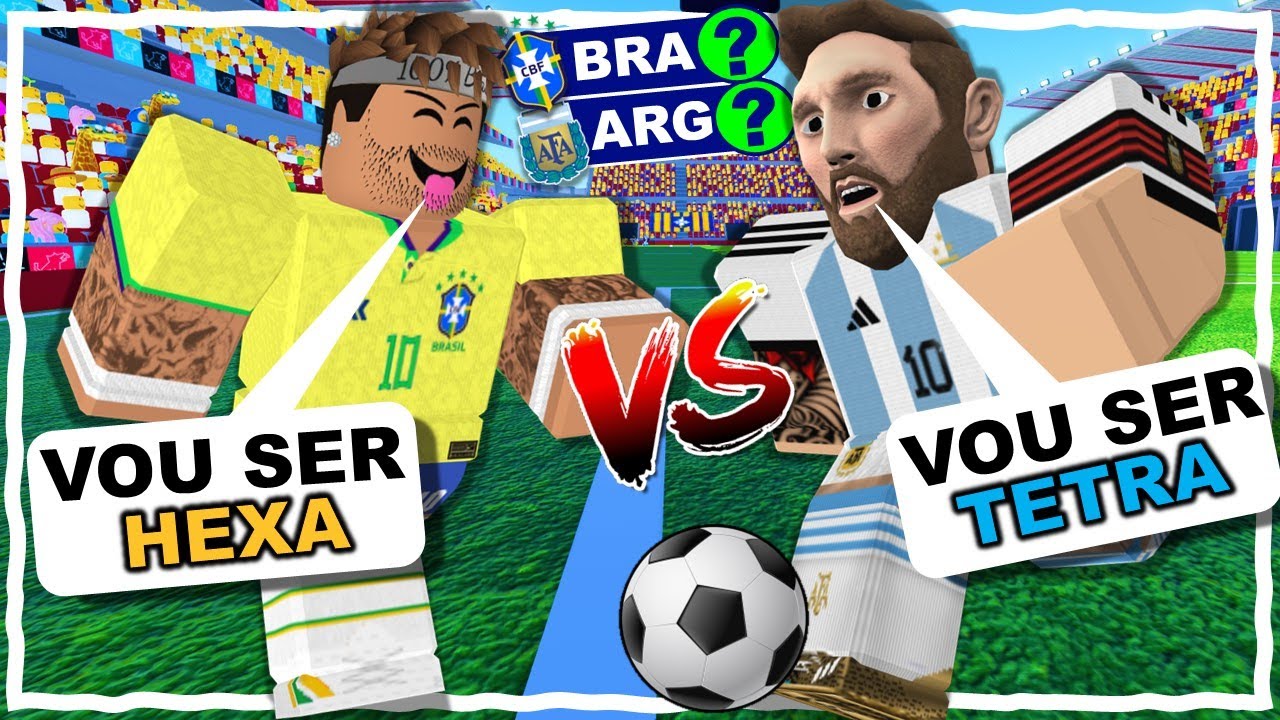 BRASIL VS ARGENTINA NO SUPER LEAGUE SOCCER ROBLOX