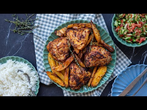 עוף ותפוחי אדמה בנינגה גריל