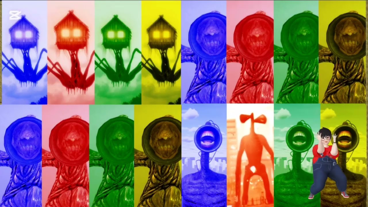 SIREN HEAD: Mega battle      #sirenhead  #megabattle  #horrorvideo  #foundfootage  #creepyencounters