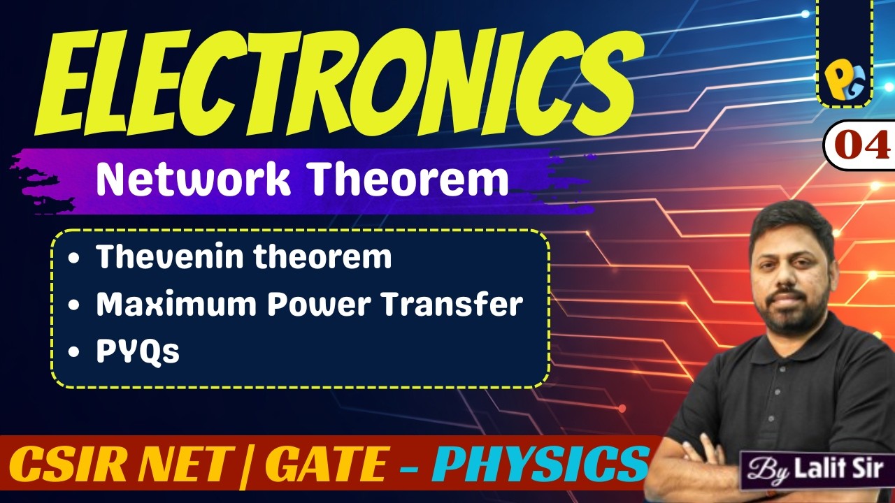 Lec 04 | Thevenin Theorem | Practice Problems & PYQs | Electronics | POTENTIALG | Lalit Sir