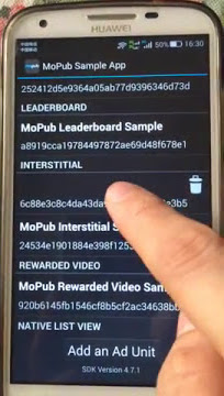 how to test mraid in mopub sample app